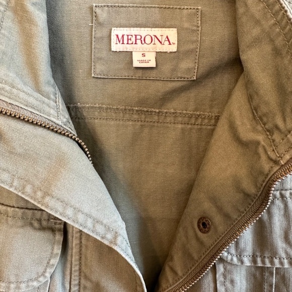 Merona Olive Green Jacket Sz Small - Picture 2 of 10